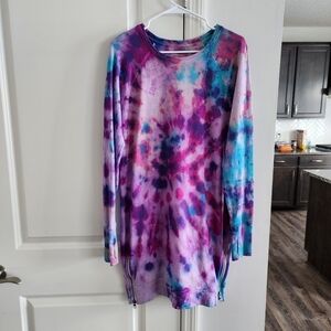 Athleta Eco Wash Side Zip Sweatshirt Dress